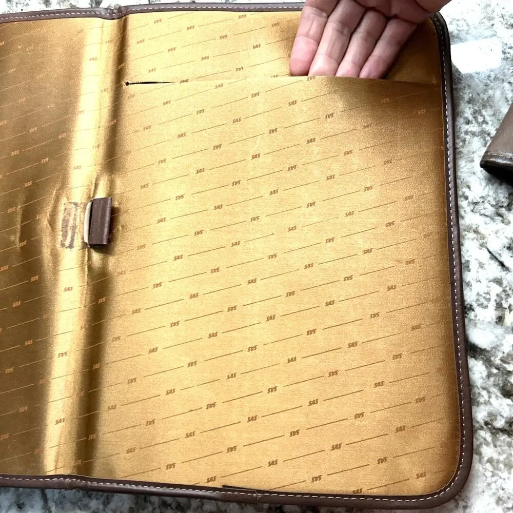 Pierre Balmain Paris Leather Portfolio Bag And Binder RARE Vintage Day Planner??